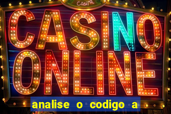 analise o codigo a seguir 1 import javax.swing.joptionpane